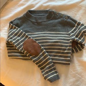 Striped crew neck sweater